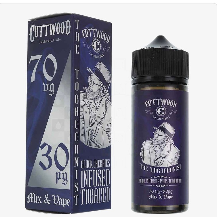 Black Cherries Infused Tobacco | The Tobacconist by Cuttwood E Liquid | 100ml Short Fill