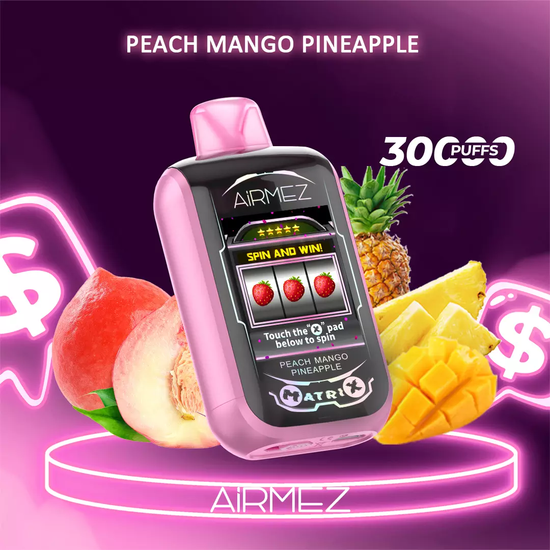 Airmez Matrix Pro 30000 Puffs – Peach Mango Pineapple