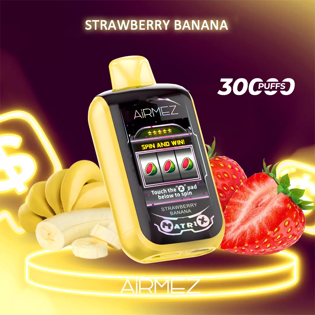 Airmez Matrix Pro 30000 Puffs – Strawberry Banana