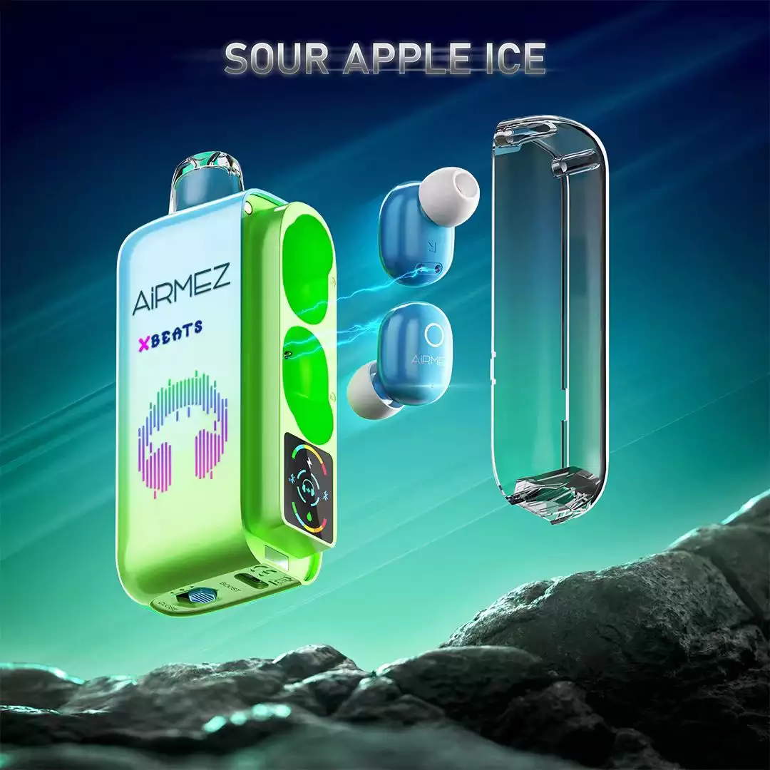 Airmez Xbeats 40000 Puffs – Sour Apple Ice