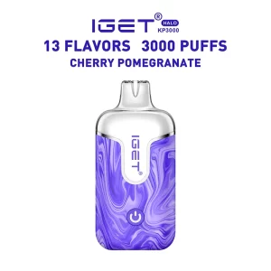 Cherry Pomegranate – IGET Halo Vape Kit 3000 Puffs